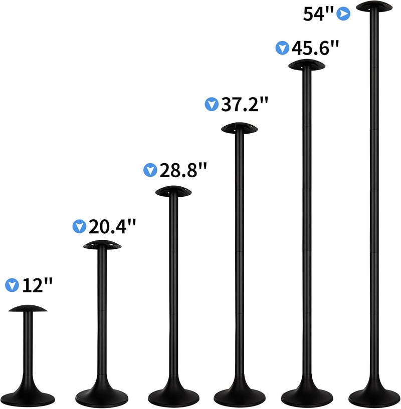 NEXCOVER Boat Cover & Adjustable Support | Extends 12"-54" | 6-Stage Pole | ABS Reinforced System | Black - Image 5